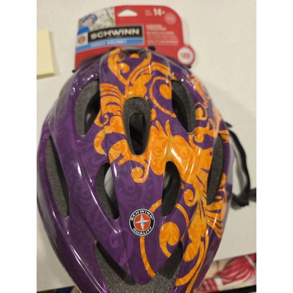 New Schwinn Thrasher Lightweight Microshell Bicycle Helmet 360 Flames Adult 14+